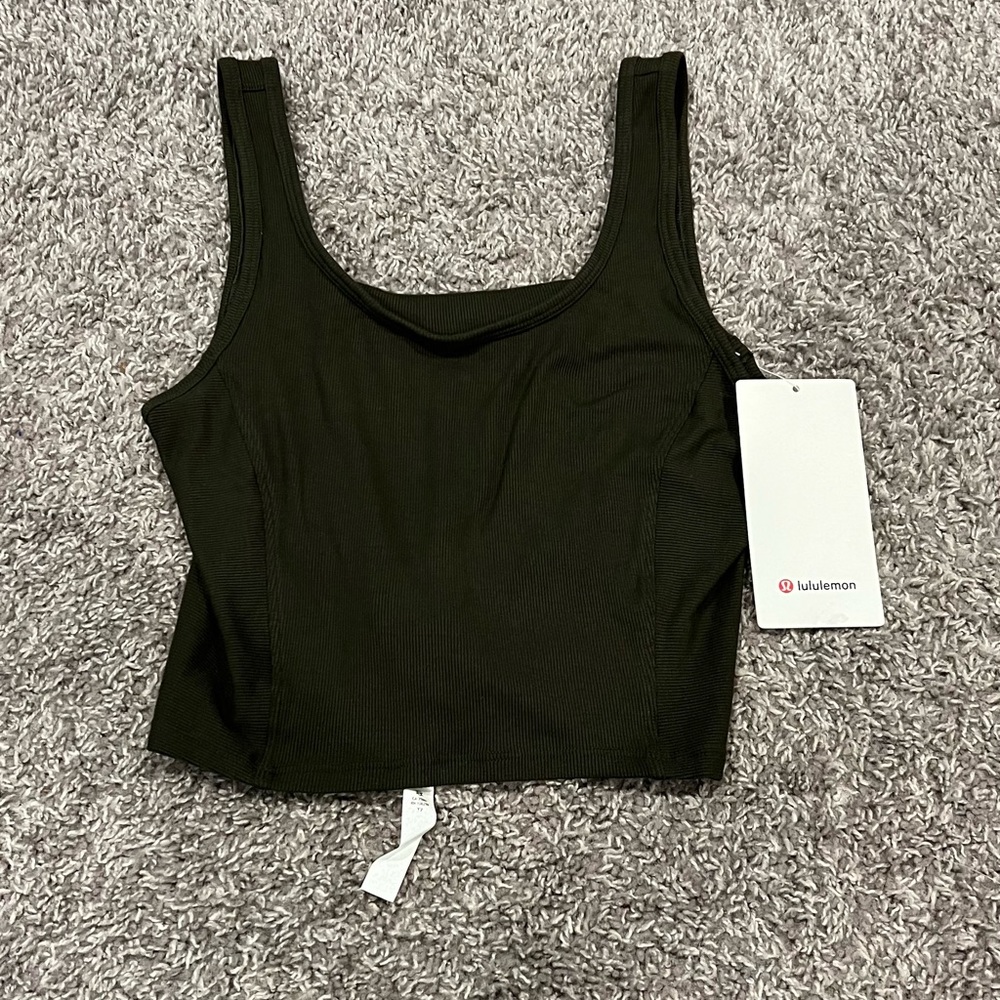 LA Mock Neck Layered Crop Tank